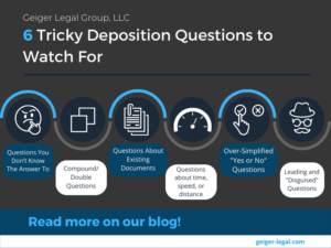6 tricky deposition questions to watch for graphic